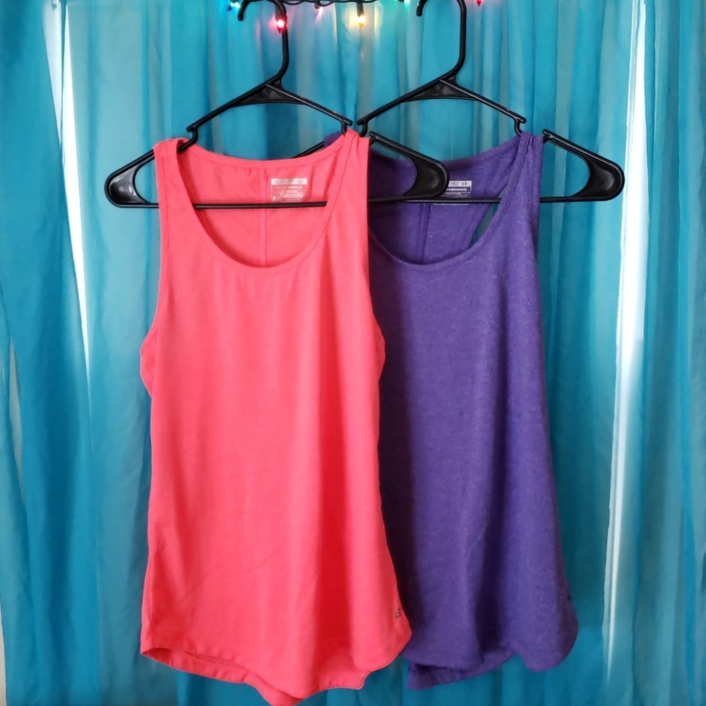 2 Layer 8 Performance Racerback Workout Tops - image 1